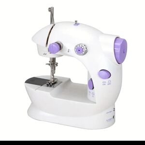 Kids Mini Sewing Machine Toy - White and Purple